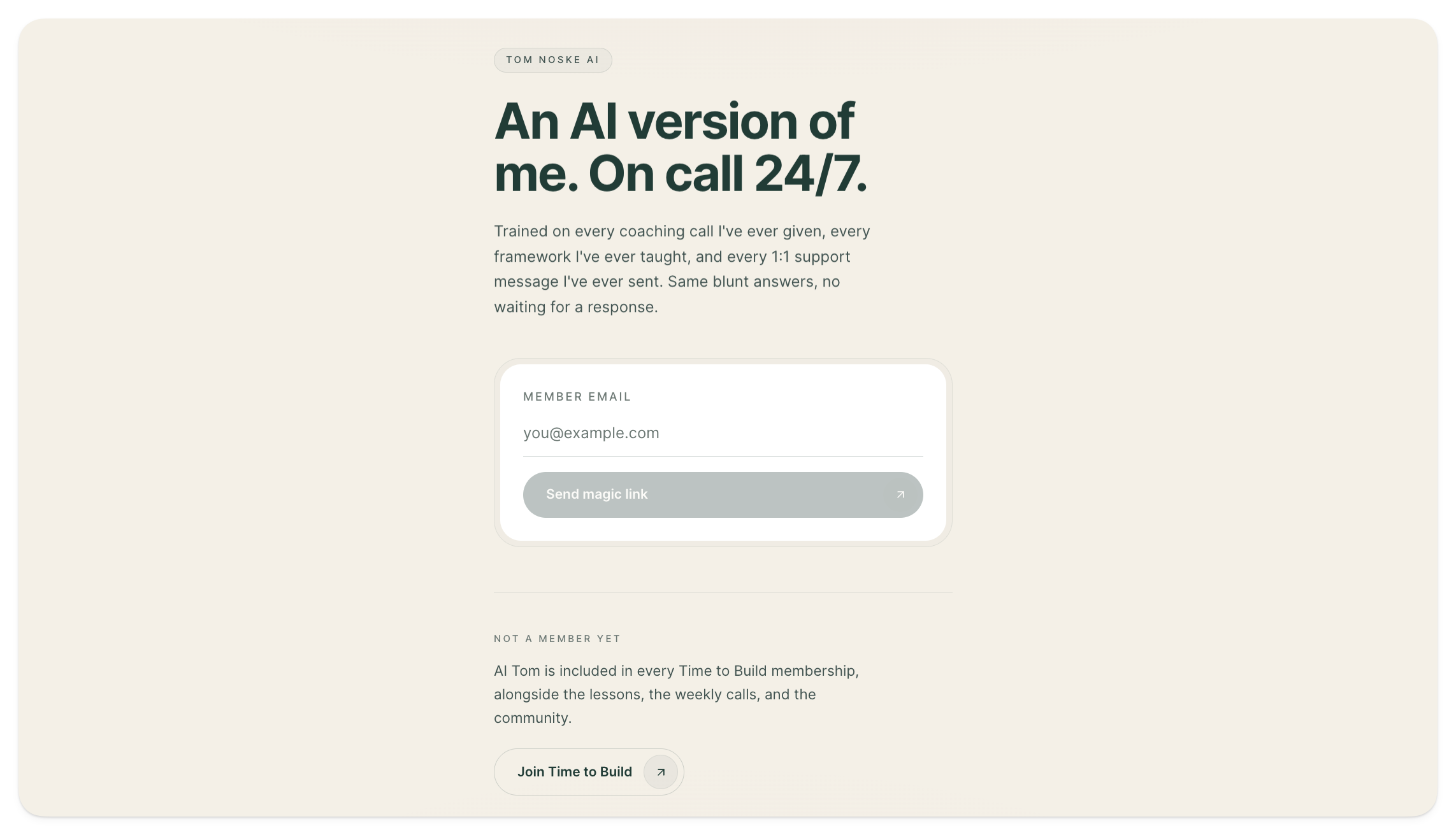Tom Noske AI: an AI version of me, on call 24/7